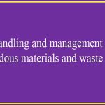کتاب Handling and management of hazardous materials and waste
